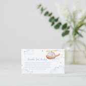 Blue Elephant Helicopter Books For Baby Shower  エンクロージャーカード (スタンド正面)