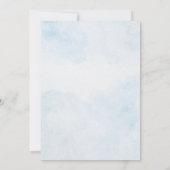 Blue Elephant It’s a Boy Baby Shower Invitation 招待状 (裏面)