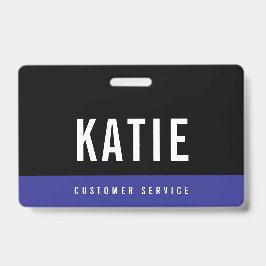 Blue Employee Staff ID Companyロゴ バッジ