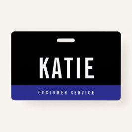 Blue Employee Staff ID Companyロゴ バッジ