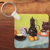 Blue Enamel Coffeepot by Vincent van Gogh キーホルダー (正面)
