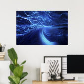 Blue Energy Flow ポスター (ホームオフィス)