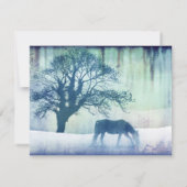 Blue Equestrian Weding RSVP (裏面)