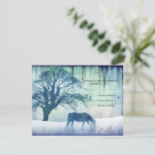Blue Equestrian Weding RSVP (スタンド正面)