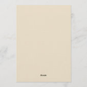 Blue Ethereal Flourish Wedding 招待状 (裏面)