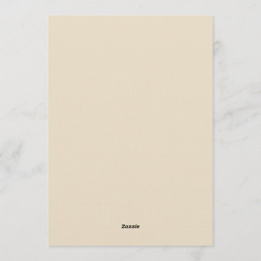 Blue Ethereal Flourish Wedding 招待状 (裏面)