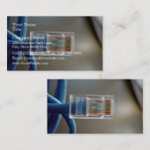 Blue Ethernet CAT5ケーブル 名刺 (正面/裏面)