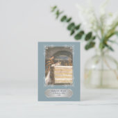 Blue Eucharistic Miracle Communion Prayer Card 名刺 (スタンド正面)