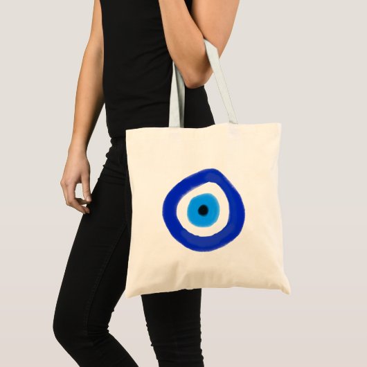 Blue Evil Eye トートバッグ (正面(商品))