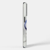 Blue Evil Eye Amulet on White Marble Surface Case-Mate iPhoneケース (裏面 / 右)