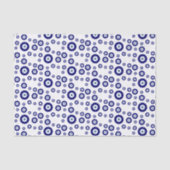 Blue Evil Eye Good luck & Protection Symbol 薄葉紙 (正面)