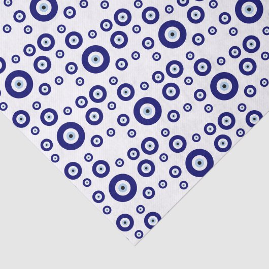 Blue Evil Eye Good luck & Protection Symbol 薄葉紙 (詳細)