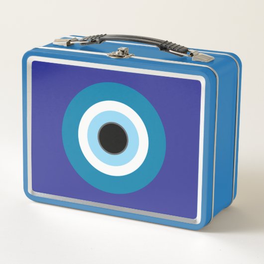 Blue Evil Eye Metal Lunchbox メタルランチボックス (正面)