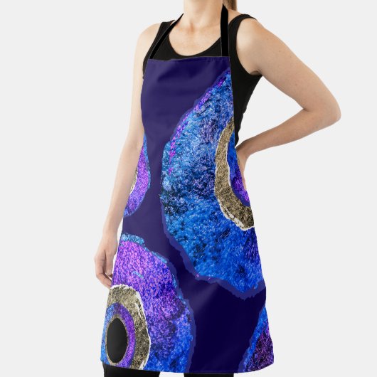 Blue Evil Eye Protection All-Over Print Apron エプロン (インサイチュ)