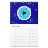 Blue Evil Eye Protective Talisman and Nazar Art カレンダー (1月 2027)