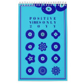 Blue Evil Eye Protective Talisman and Nazar Art カレンダー (カバー)