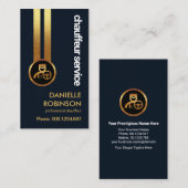 Blue Expanse Stricking金ゴールドライン運転手 名刺 (正面/裏面)