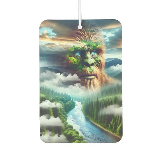 Blue Eyed Bigfoot in the Mountains カーエアーフレッシュナー (正面)