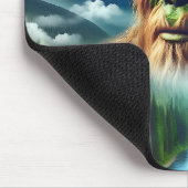 Blue Eyed Bigfoot in the Mountains マウスパッド (コーナー)