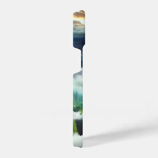 Blue Eyed Bigfoot in the Mountains iPhoneケース (右側面)