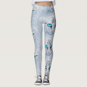 Blue Eyed Fluffy Cat レギンス (正面)