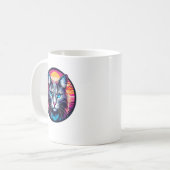 Blue-Eyed Sunrise Cat Coffee Mug コーヒーマグカップ (正面左)