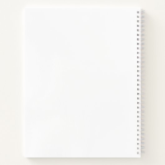 Blue-Eyed White Cat Notebook ノートブック (裏面)