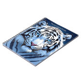 Blue eyed White Tiger Personalized ノートブック (左側)