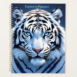 Blue eyed White Tiger Personalized プランナー手帳