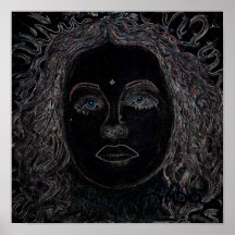 Blue Eyes 12x12インチポスター