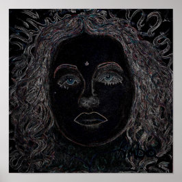 Blue Eyes 12x12インチポスター ポスター