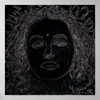 Blue Eyes 12x12インチポスター ポスター