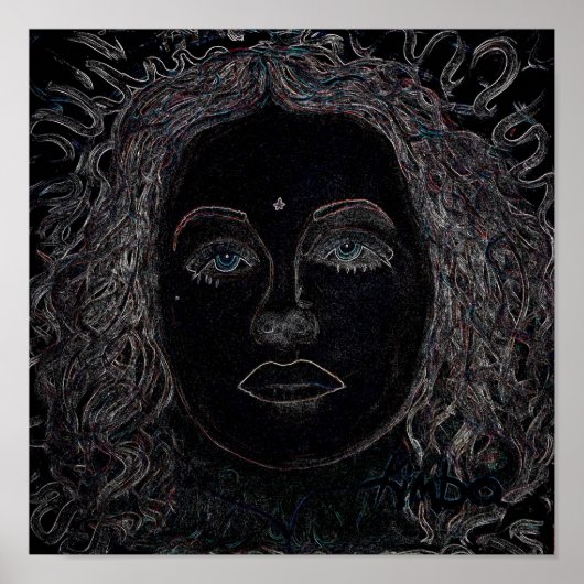 Blue Eyes 12x12インチポスター ポスター (正面)