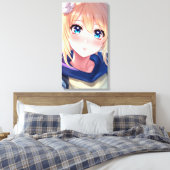 Blue Eyes 2 キャンバスプリント (インサイチュ (寝室))