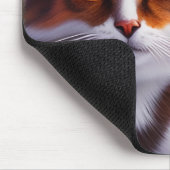 Blue Eyes Cat in the4 Forest マウスパッド (コーナー)