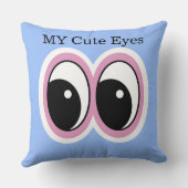 Blue Eyes Design 20x20 クッション (裏面)