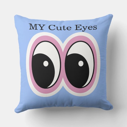 Blue Eyes Design 20x20  クッション (裏面)