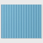 blue faded stripes with dots ラッピングペーパー (フラット)