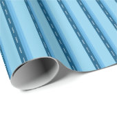 blue faded stripes with dots ラッピングペーパー (ロールコーナー)