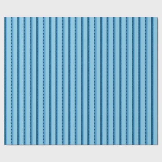 blue faded stripes with dots ラッピングペーパー (シーム)