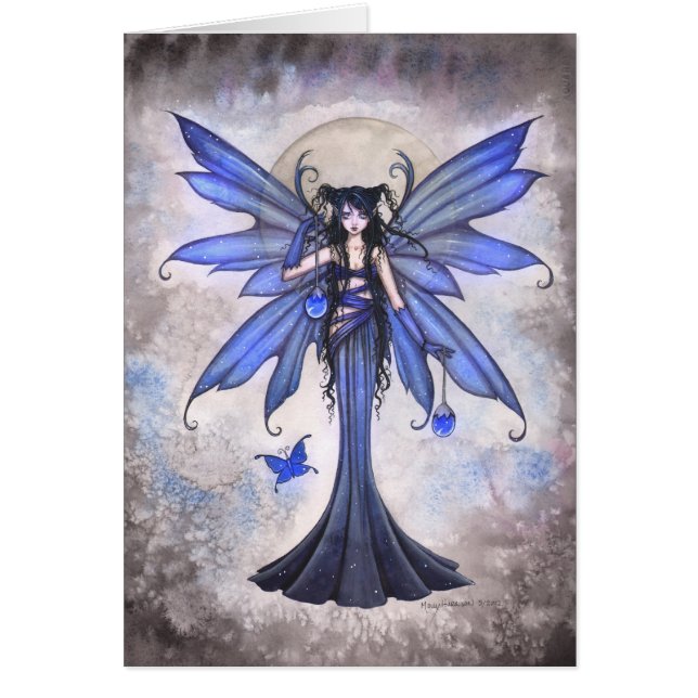 Blue Fairy Fantsy Art Card by Molly Harrison (正面)