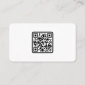 Blue Fall Wedding Attire Dress Code Palette QR Cod エンクロージャーカード (裏面)