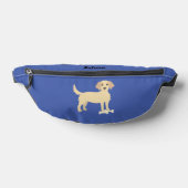 Blue Fanny Pack with Lab Dog ファニーパック (レイダウン)