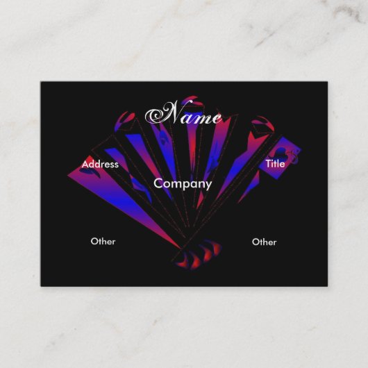 「Blue Fantasia Designer」のプロファイルカード 名刺 (正面)