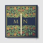 Blue Fantasy Royal Medieval Sword Wedding ゲストブック (裏面)