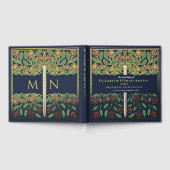 Blue Fantasy Royal Medieval Sword Wedding ゲストブック (全面)