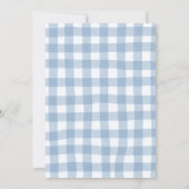 Blue Farm Animals Three-i-e-i-o 3rd Birthday 招待状 (裏面)