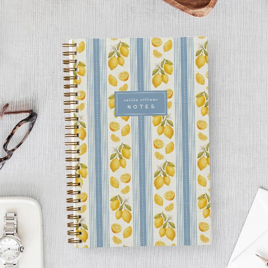 Blue | Farmers Market Lemon Personalized ノートブック