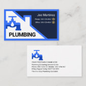 Blue Faucet Rooftop Building Frame 名刺 (正面/裏面)