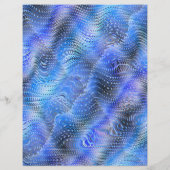 Blue Faux Snakeskin Scrapbook Paper 2-Sided Page (裏面)